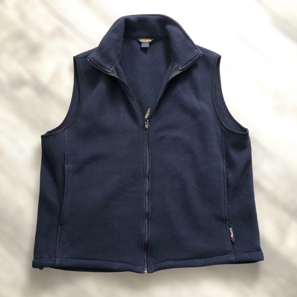 Woolrich Dark Blue Polartec Fleece Vest Size XLT (Extra Large Tall)